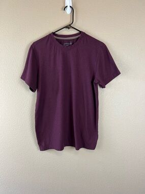 smartwool mens burgundy tee